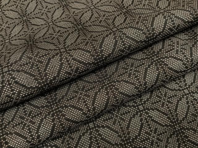 平和屋着物●本場大島紬　カタス7マルキ　七宝文　正絹　逸品　AABC6807ph