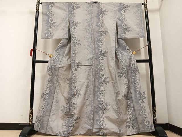 平和屋着物○本場大島紬 一元7マルキ 総絣 葡萄間道 正絹 逸品