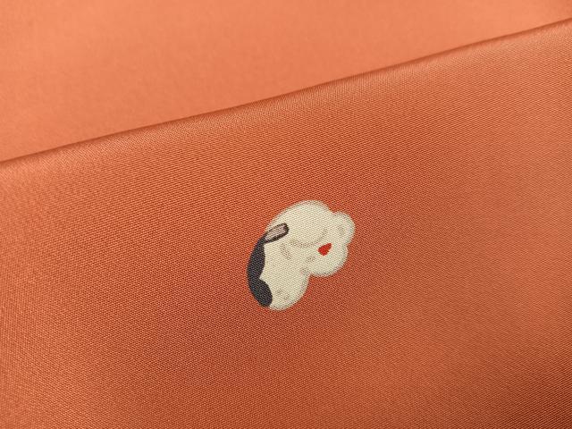 平和屋着物○長襦袢 無双仕立て お多福 正絹 逸品 AABC6815ph