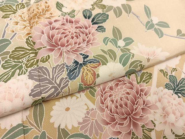 平和屋着物○訪問着 枝花文 暈し染め 正絹 逸品 AABC6823ph