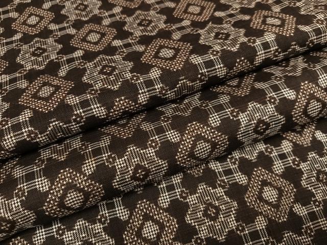 平和屋着物●本場大島紬　花宝尽くし　正絹　逸品　未使用　AABC6875ph