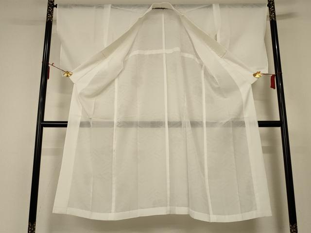 平和屋着物＊夏物　長襦袢　舞花紋紗　白色　AABC6883jd 平和屋着物＊夏物 長襦袢 舞花紋紗 白色 AABC6883jd