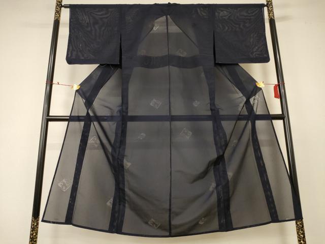 平和屋着物＊夏物　色無地　縦絽　＆#34847；色　正絹　逸品　未使用　AABC6903jd