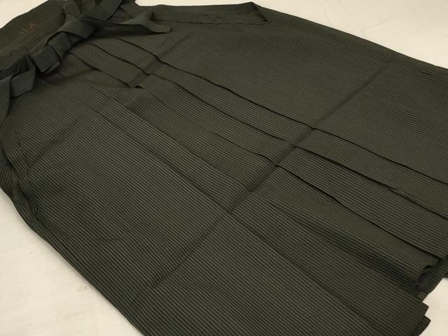 平和屋着物＊夏物　男性　行灯袴　縞　正絹　逸品　AABC6916jd