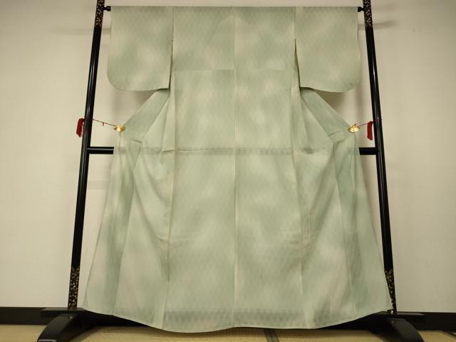 平和屋着物＊夏物　小紋　絽　霞文　暈し染め　正絹　逸品　AABC6936jd 平和屋着物＊夏物 小紋 絽 霞文 暈し染め 正絹 逸品 AABC6936jd 【公式