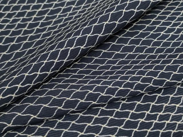 平和屋着物＊夏物　小紋　絽　網目文　正絹　逸品　AABC6955jd