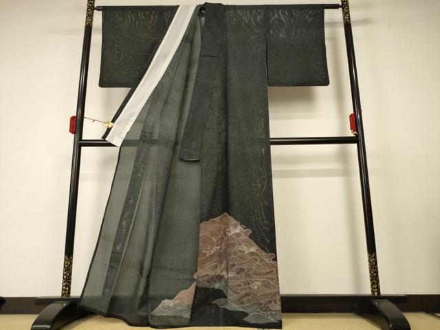 平和屋着物＊夏物　訪問着　絽　立波文　洗える着物　AABC6975jd 平和屋着物＊夏物 訪問着 絽 立波文 洗える着物 AABC6975jdの通販はau