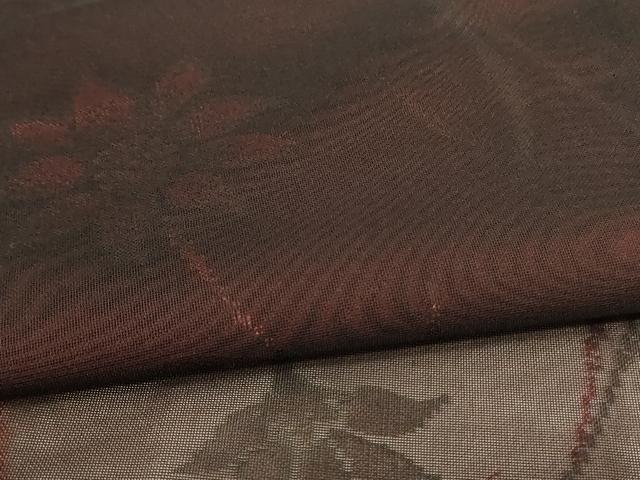 平和屋着物＊夏物　小紋　紗　草花文　正絹　逸品　未使用　AABC6997jd