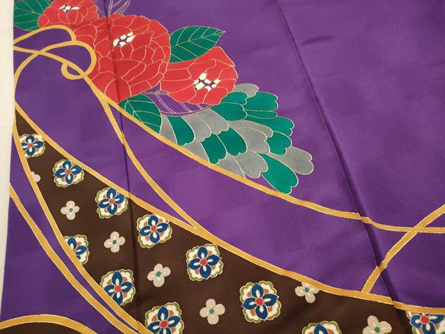 平和屋着物○世界的友禅作家 千地泰弘 振袖 草花文 暈し