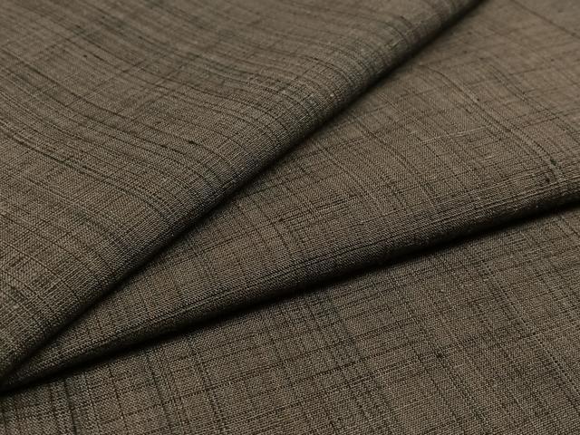 平和屋着物▽男性　紬　単衣　縞　正絹　逸品　AABC7496jh