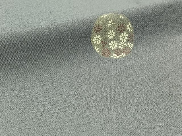 平和屋着物▽訪問着 単衣 花丸文 洗える着物 AABC7499jh