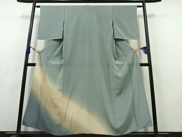 平和屋着物▽訪問着　単衣　霞文　正絹　逸品　未使用　AABC7511jh