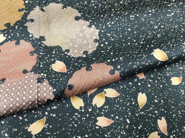 平和屋着物○訪問着 雪輪舞桜 正絹 逸品 AABC8014ph