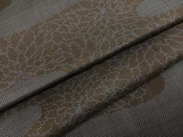 平和屋着物●本場大島紬　一元7マルキ　霞花文　ますいわ屋扱い　正絹　逸品　未使用　AABC8028ph