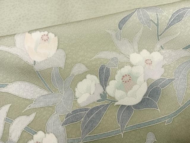 平和屋着物○訪問着 友禅 地紙枝花文 暈し染め 正絹