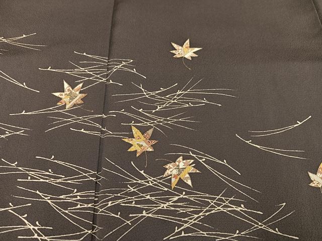 平和屋着物○訪問着 楓 松 正絹 逸品 AABC8044ph