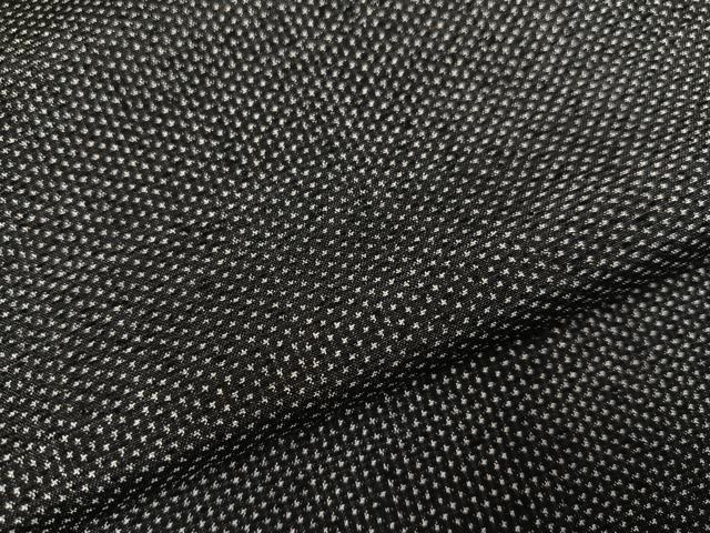 平和屋着物○男性 本場大島紬 アンサンブル 一元絣 黒地 正絹 逸品