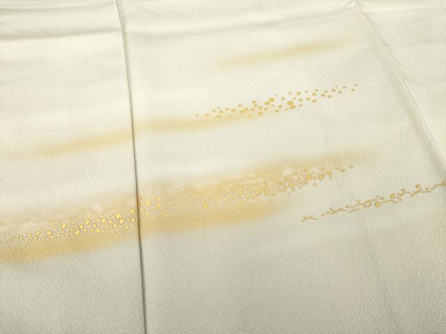 平和屋着物○人間国宝 福田喜三郎 訪問着 箔散らし文様 暈し染め