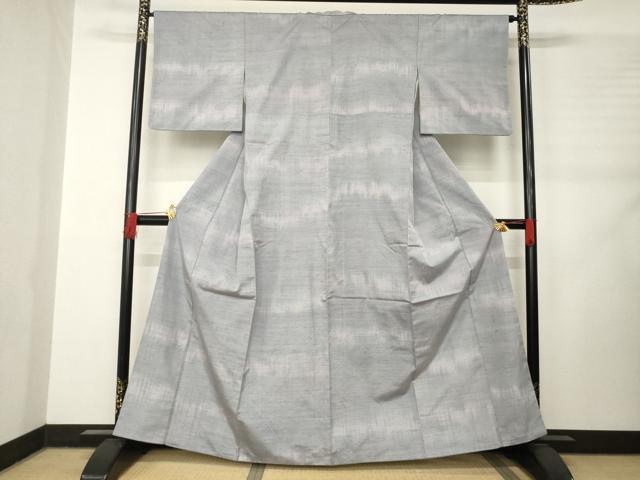 平和屋着物●能州紬　絲藝苑　上島洋山　紬　霞文　ますいわ屋扱い　正絹　逸品　AABC9212ck 平和屋着物○能州紬 絲藝苑 上島洋山 紬 霞文 ます