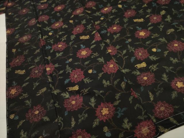 平和屋着物●上質な小紋　花唐草文　正絹　逸品　未使用　AABC9221ck 平和屋着物○上質な小紋 花唐草文 正絹 逸品 未使用 AABC9221ck
