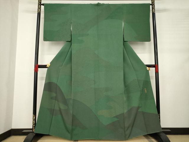 平和屋着物●重要無形文化財　人間国宝　中村勇二郎　江戸小紋　訪問着　国宝訪問着　正絹　逸品　AABC9252ck