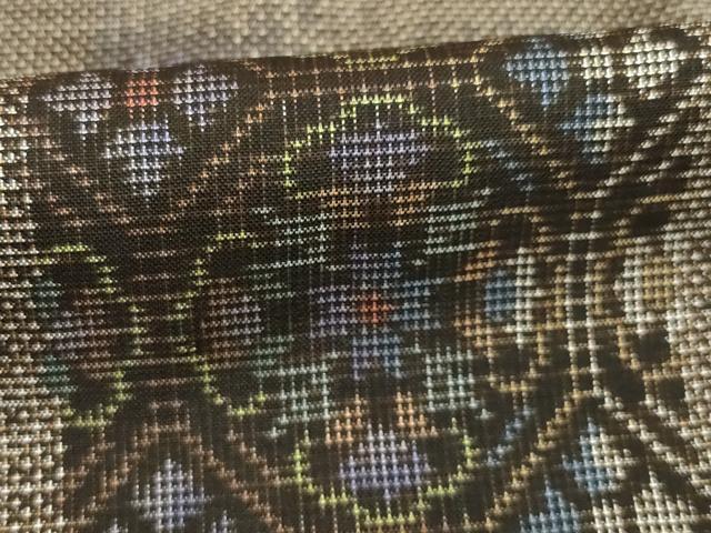 平和屋着物●本場大島紬　純泥染　手織り　カタス7マルキ　短冊花文　大瀬紬工場　証紙付き　正絹　逸品　AABC9255ck