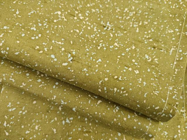 平和屋着物●上質な小紋　紬地　霞文　正絹　逸品　未使用　AABC9278ck