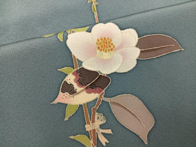 平和屋着物○本加賀友禅作家 茶谷孝志 訪問着 枝花文 正絹