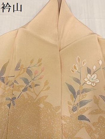 平和屋着物○訪問着 友禅 螺鈿 枝花文 暈し染め 正絹 逸品