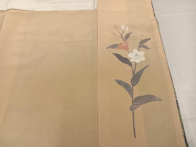 平和屋着物○訪問着 友禅 螺鈿 枝花文 暈し染め 正絹 逸品