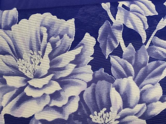 平和屋着物＊夏物 訪問着 絽 枝花文 洗える着物 AABC9365jd