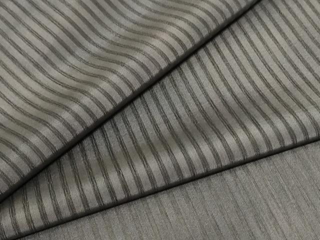 平和屋着物＊夏物　小紋　紗　縞　正絹　逸品　AABC9378jd