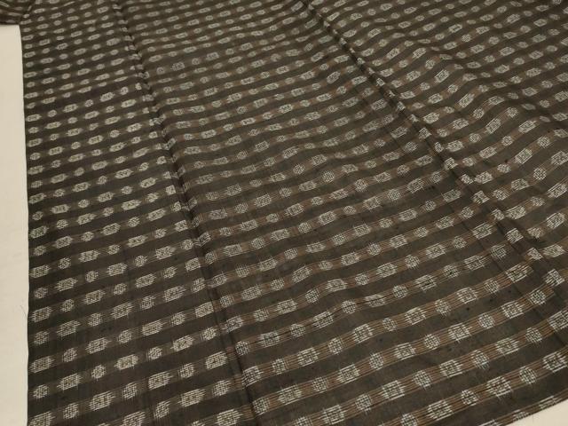平和屋着物＊夏物　紗紬　絣柄　正絹　逸品　AABC9382jd_3