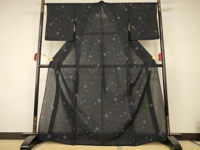 平和屋着物＊夏物　紗紬　丸文　正絹　逸品　AABC9397jd 平和屋着物＊夏物 紗紬 丸文 正絹 逸品 AABC9397jd 【公式通販】