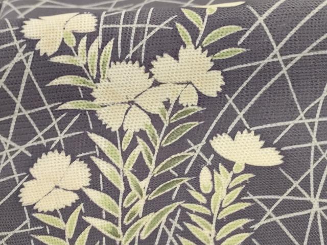 平和屋着物＊夏物　色留袖　絽　草花文　正絹　逸品　AABC9404jd_5