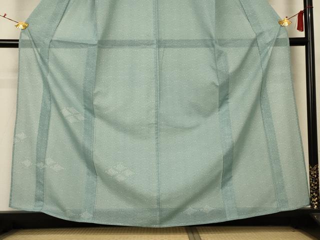 平和屋着物＊夏物 訪問着 江戸小紋 絽 七宝花文 正絹 逸品 AABC9406jd