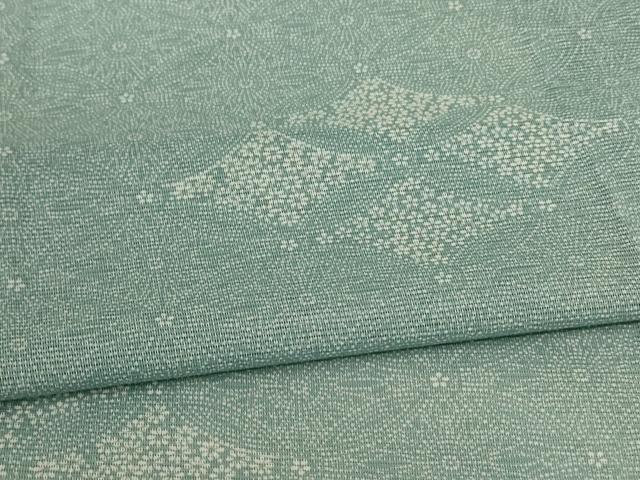 平和屋着物＊夏物 訪問着 江戸小紋 絽 七宝花文 正絹 逸品 AABC9406jd