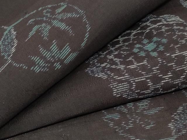 平和屋着物＊夏物　本場大島紬　夏大島　花丸文　正絹　逸品　AABC9411jd