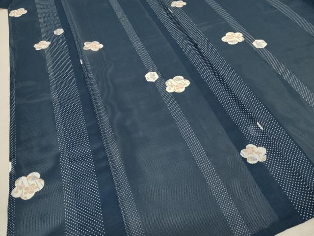 平和屋着物＊夏物　小紋　絽　舞花文　洗える着物　AABC9423jd_3