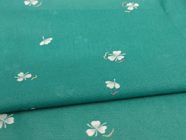 平和屋着物＊夏物　小紋　絽　舞葉文　洗える着物　AABC9424jd_4