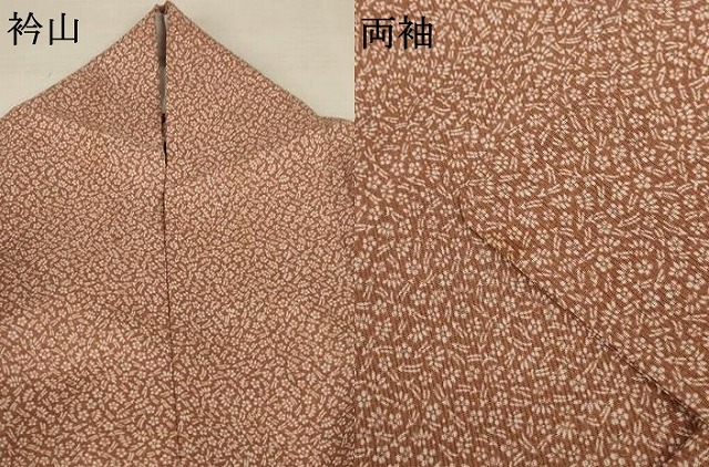 平和屋着物＊夏物　小紋　絽　花尽くし　洗える着物　AABC9425jd_7