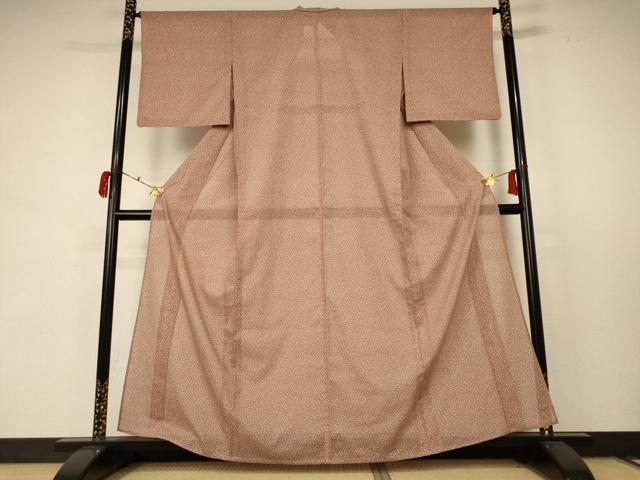 平和屋着物＊夏物　小紋　絽　花尽くし　洗える着物　AABC9425jd_1
