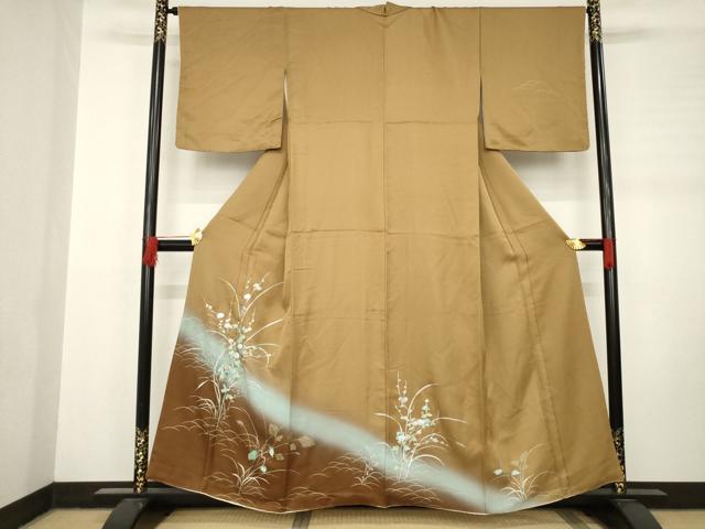 平和屋着物●訪問着　光琳菊　暈し染め　金彩　正絹　逸品　AABC9457ck