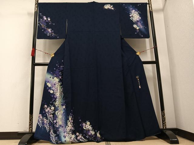 平和屋着物●越後十日町の一流染匠　桐屋・翠山工房　訪問着　暈し染め　金彩　やまと誂製　正絹　逸品　AABC9769ph