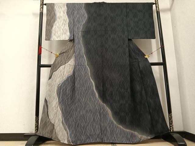 平和屋着物●訪問着　霞文　正絹　逸品　AABC9770ph