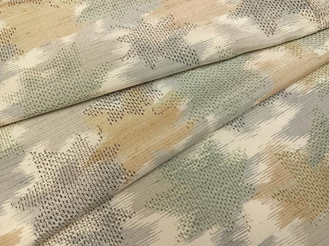 平和屋着物●上質な紬　楓　正絹　逸品　AABC9801ph