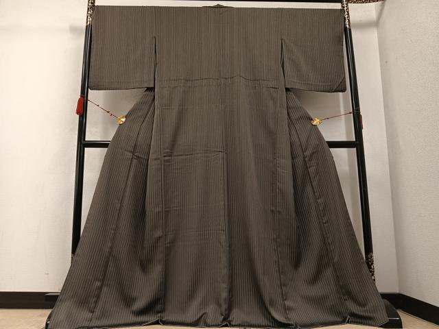 平和屋着物●上質な小紋　間道　胴抜き仕立て　正絹　逸品　AABC9805ph 平和屋着物○上質な小紋 間道 胴抜き仕立て 正絹 逸品 AABC9805ph 平和