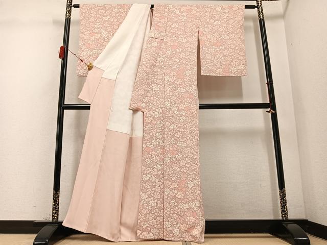 平和屋着物○上質な小紋 花尽くし 正絹 逸品 AABC9807ph