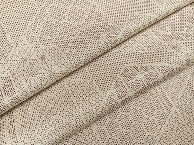 平和屋着物●上質な紬　亀甲文　正絹　逸品　AABC9834ph