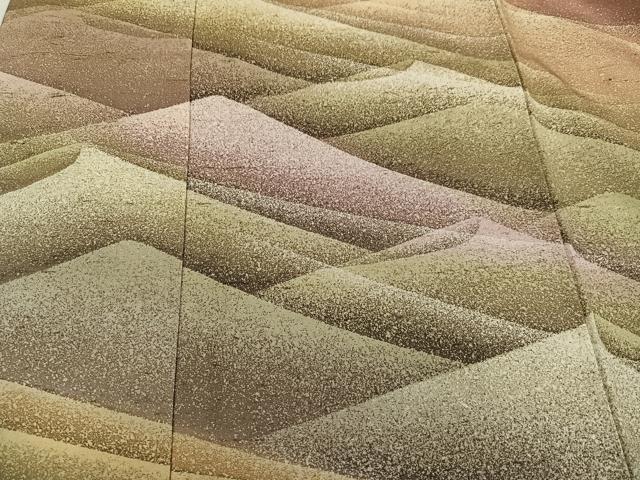 平和屋着物○石川県指定無形文化財 牛首紬 白山工房 手織り 現代